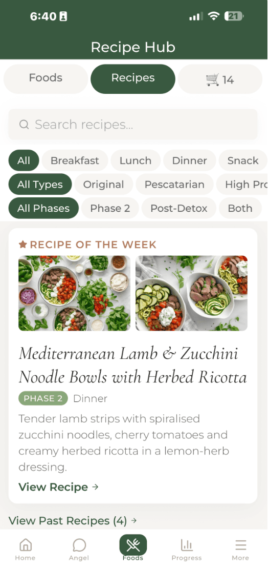 SBN Life recipe hub